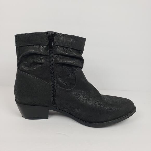 Torrid Western Slouch Womens Size 9 W Wide Black Ankle Heeled Bootie Shoes 11889 - Picture 4 of 12